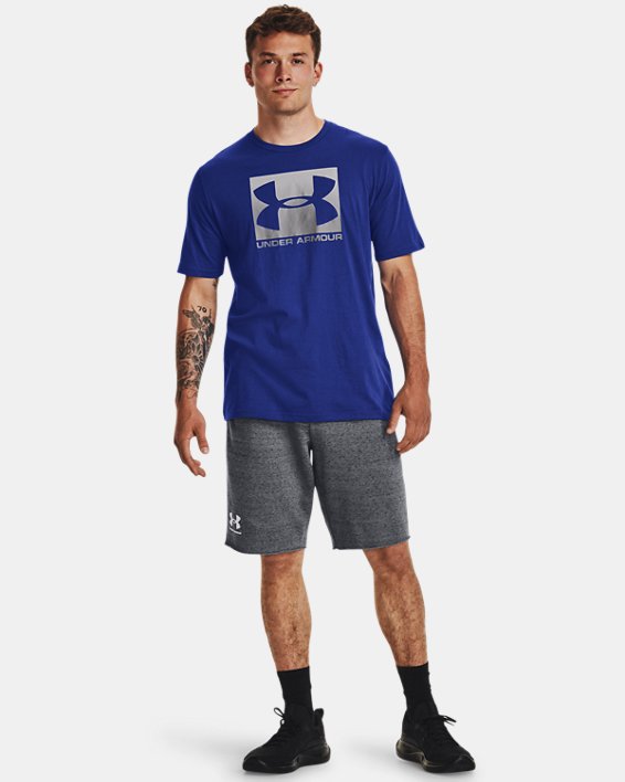 Herren UA Boxed Sportstyle Kurzarm-T-Shirt, Blue, pdpMainDesktop image number 2